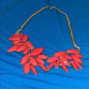 Hot pink statement necklace